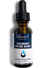 Load image into Gallery viewer, Ebanel Hyaluronic Acid Serum for Face with Peptides, Deep Hydrating Anti Aging Serum, Visibly Plump, Firm & Smooth Skin, Reduce Redness with Vitamin C, E and B5, Niacinamide, Aloe, Jojoba Oil, MSM