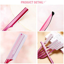 Load image into Gallery viewer, Miss Gorgeous London Eyebrow Razor, Eyebrow Razor Shaper for Men and Women, Grooming Shavers (red-10pcs)