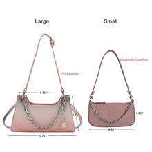 Load image into Gallery viewer, Small Crossbody Bags PU Leather Clutch Desiger Summer Shoulder Hobo Satchel Purses Tote Handbags for Women, Blue&Pink