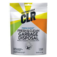 Load image into Gallery viewer, CLR Fresh & Clean Garbage Disposal, Fresh Scent Weekly Foaming Cleaning Pods, 5 Pods Total (Packaging May Vary)