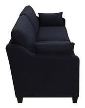 Load image into Gallery viewer, Serta Carmina Contemporary Upholstered 75" Living Room Sofa, Modern Couch for Two or Three, High Plush Seat Cushions and Back Pillows, Easy Assembly, Navy Blue