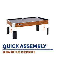 Load image into Gallery viewer, Rally and Roar Tabletop Billiards Mini Pool Game, Includes Ball Set, Rack, 2 Cues, Chalk and Brush