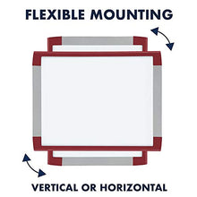 Load image into Gallery viewer, Quartet Magnetic Whiteboard, 8-1/2" x 11" White Board for Wall, Dry Erase Board for Kids, Perfect for Home Office & Home School Supplies, 1 Dry Erase Marker, 2 Magnets, Red Frame (MHOW8511-RD)
