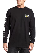 Load image into Gallery viewer, Caterpillar Men's Big and Tall Trademark Banner Long Sleeve T-Shirt (Regular and Big & Tall Sizes), Black, 3X Large