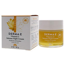 Load image into Gallery viewer, DERMA E Vitamin C Intense Night Cream – Brightening and Hydrating Facial Skin Renewing Cream – Anti-Aging Overnight Facial Moisturizer 2 oz
