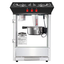 Load image into Gallery viewer, 6127 Great Northern Popcorn Black GNP-800 All-Star Popcorn Popper Machine & Cart, 8oz