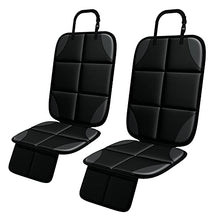 Load image into Gallery viewer, Car Seat Protector, MHO+All 2 Pack Auto Car Seat Protectors for Child Baby Car Seats - Large CarSeat Sit Savers Mat with Waterproof 600D Fabric & 2 Storage Pockets, Crash Test Approved