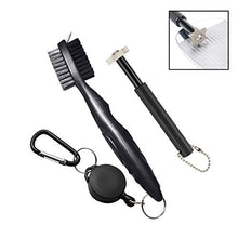 Load image into Gallery viewer, Xintan Tiger Golf Clean Tool -Practical Clean Tool for All Golf Irons (Golf Club Brush and 6 Heads Golf Club Groove Sharpener,Black)