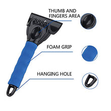 Load image into Gallery viewer, Jelacy 4 Pack Snow Ice Scraper with Ergonomic Foam Grip, Frost and Snow Removal for car Windshield and Window