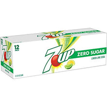 Load image into Gallery viewer, Diet 7UP Lemon Lime Soda, Zero Calories and Caffeine Free, 12 Fl Oz Cans (pack of 12)