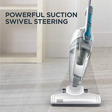 Load image into Gallery viewer, Black & Decker BDST1609 3-in-1 Corded Lightweight Handheld Cleaner & Stick Vacuum Cleaner, White with Aqua Blue