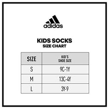 Load image into Gallery viewer, adidas Kids-Boy's/Girl's Superlite No Show Socks (6-Pair), Onix Grey/Black/Scarlet Red , Large