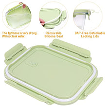 Load image into Gallery viewer, Glass Food Storage Containers Set, 62 Pack Storage Containers with Lids & BPA-free Disposable Plastic Portion Cups, Leak Proof Glass Meal Prep Containers, Airtight Bento Lunch Box with 10 Fruit Forks