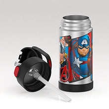 Load image into Gallery viewer, THERMOS FUNTAINER 12 Ounce Stainless Steel Vacuum Insulated Kids Straw Bottle, Glitter Pink