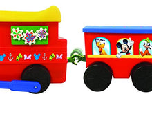 Load image into Gallery viewer, Kiddieland Toys Limited Battery-Powered Mickey Choo with Caboose & Tracks Ride On,Multi,9.5 x 14.25 x 31.5 inches