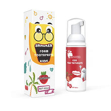 Load image into Gallery viewer, Kids Foam Toothpaste with Strawberry Flavor, Fluoride Free Natural Formula, Foam Toothpaste for Electric Toothbrush (60ml)(1 Pack)