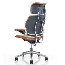 Load image into Gallery viewer, Humanscale Freedom Task Chair with Headrest | Graphite Frame, Corde 4 Black Fabric Seat | Height-Adjustable Duron Arms | Standard Foam Seat, Hard Casters, and 5" Cylinder