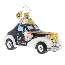 Load image into Gallery viewer, Christopher Radko Hand-Crafted European Glass Christmas Ornament, Love & Carriage