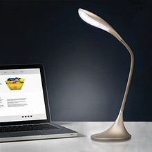 Load image into Gallery viewer, Gooseneck Dimmable LED Desk Lamp, 3-Level Touch Sensitive Control Table Reading Lamp, Sleek Swing Arm Office Desk Lamp, Eye-Caring Craft Task Light for Office/Nightstand