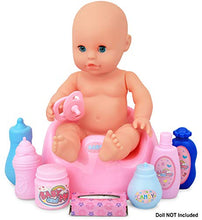 Load image into Gallery viewer, Click N' Play 33Piece Baby Doll Feeding & Caring Accessory Set in Zippered Carrying Case