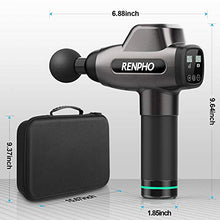 Load image into Gallery viewer, Massage Gun, RENPHO C3 Deep Tissue Muscle Massager, Powerful Percussion Massager Handheld with Portable Case for Home Gym Workouts Equipment, Back Neck Shoulder Soreness Stiffness Knots Tension Relief