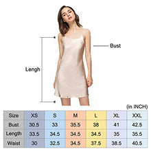 Load image into Gallery viewer, Miqieer Women Full Slip, Satin Silk Blend Scoop Neck Slip Cami Dress Nightwear