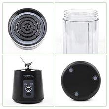 Load image into Gallery viewer, Portable Blender, Personal Size Blender Shakes and Smoothies Mini Jucier Cup USB Rechargeable Battery Strong Power Ice Blender Mixer Home Office Sports Travel Outdoors