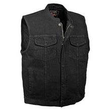 Load image into Gallery viewer, Milwaukee Performance MDM3000 Men's Black Concealed Snap Denim Club Vest with Hidden Zipper - 2X-Large