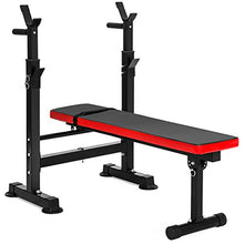 Load image into Gallery viewer, Best Choice Products Adjustable Folding Fitness Barbell Rack and Weight Bench for Home Gym, Strength Training