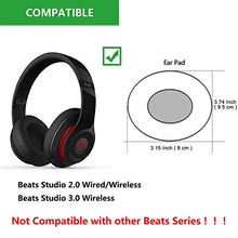 Load image into Gallery viewer, Replacement Ear Pads Protein PU Leather Ear Cushion Compatible with Beats by Dr.Dre Studio 2.0 Studio 3 B0500 B0501 Wired Wireless Over-Ear Headphones (Floral Brown)