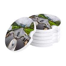 Load image into Gallery viewer, 2 Car Coasters Cup Holders Absorbent Biker Rides Motorcycle Highway Lifestyle Speed AdventureCeramic Car Accessories Coasters Absorb Spills Keep Cup Holders Clean and Dry