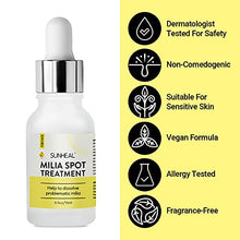 Load image into Gallery viewer, Milia Remover Milia Spot Treatment Helps Dissolve and Reduce Milia in 4 weeks with natural ingredients 0.5 oz by SUNHEAL