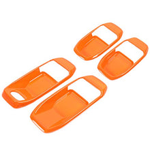 Load image into Gallery viewer, RT-TCZ Car Door Handle Bowl Cover Decor Trim JL Accessories for Jeep Wrangler 2018-2020 JL 4-Door (Orange)