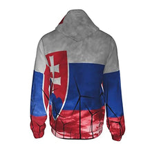 Load image into Gallery viewer, Slovakia Flag 4 Print Hoodies Kids 3D Print Sweatshirts Long Sleeve Pullover Hoodies with Pocket for Teen Boys and Girls Black