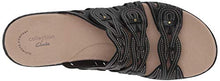 Load image into Gallery viewer, Clarks womens Leisa Faye Sandal, Black Leather, 9.5 US