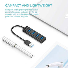 Load image into Gallery viewer, 4-Port USB 3.0 Hub, KEYMOX Compact Size Data USB Hub for MacBook, Mac Pro, Mac Mini, iMac, Surface Pro, XPS, PC, Flash Drive, Mobile HDD (Charging Not Supported)