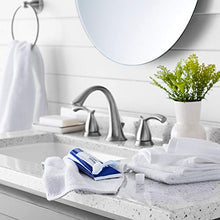 Load image into Gallery viewer, Amazon Basics Quick-Dry Washcloth - 100% Cotton, 12-Pack, White