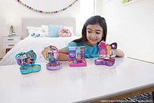 Load image into Gallery viewer, Polly Pocket Race & Rock Arcade Compact, Gaming Theme with Micro Polly & Shani Dolls, 5 Reveals & 12 Accessories, Pop & Swap Feature, Great Gift for Ages 4 Years Old & Up
