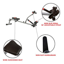 Load image into Gallery viewer, Sunny Health & Fitness SF-RW1205 Rowing Machine Rower w/ 12 Level Adjustable Resistance, Digital Monitor and 220 LB Max Weight
