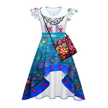 Load image into Gallery viewer, Kids Girls Mirabel Costume Dress Cosplay Mirabel Princess Skirts Outfits with Bag Summer Dress(dress 3+Bag,6 Years)