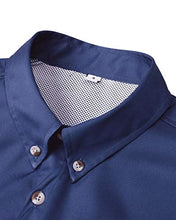 Load image into Gallery viewer, Alimens & Gentle Short Sleeve Outdoor UPF 40+ Breathable Quick Dry Wicking Fabric Fishing Shirt, Blue, X-Large