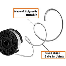 Load image into Gallery viewer, AF100 Replacement Spool for Black and Decker AF-100-3ZP AF-100-BKP,30-Foot,0.065-Inch,(AF-1003ZP) fits GH900 GH600 GH610 String Trimmer 30ft 0.065" Trimmer Line Replacement Spool Refills (12 + 2 )