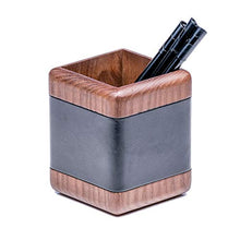 Load image into Gallery viewer, Dacasso Walnut and Black Leather Desk Set, 10-Piece