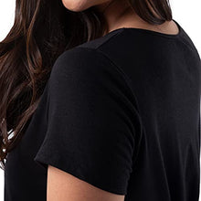 Load image into Gallery viewer, Fruit of the Loom Women's Super Soft and Breathable Sleep Shirt, Black, Medium