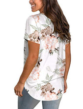 Load image into Gallery viewer, WEESO Women's V Neck Floral T Shirts with Pocket Relaxed Fit Short Sleeve Tees