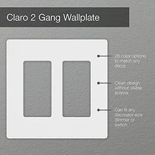 Load image into Gallery viewer, Lutron Claro 2 Gang Decorator Wallplate, SC-2-MN, Midnight
