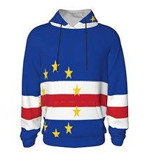 Load image into Gallery viewer, Flag of Cape Verde Print Hoodies Kids 3D Print Sweatshirts Long Sleeve Pullover Hoodies with Pocket for Teen Boys and Girls