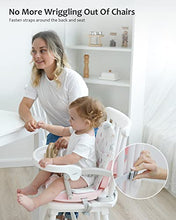 Load image into Gallery viewer, UBRAVOO 2in1 Portable Toddler Booster Seat, Grow with Baby Booster Seat for Dining Table with Removable Tray & Seat Pad, high Chair for Travel, ACE1013 Feather Luck