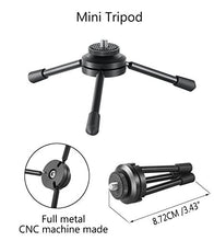 Load image into Gallery viewer, Cell Phone Tripod Adaptor + Mini Tripod: 360 Degree Rotating Holder Tripod Mount for Portrait and Landscape Mode, Universal Clip for All iPhone Models and Most of Other Cell Phones