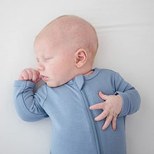 Load image into Gallery viewer, KYTE BABY Soft Bamboo Rayon Footies, Zipper Closure, 0-24 Months (0-3 Months, Slate)